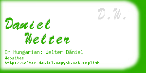 daniel welter business card